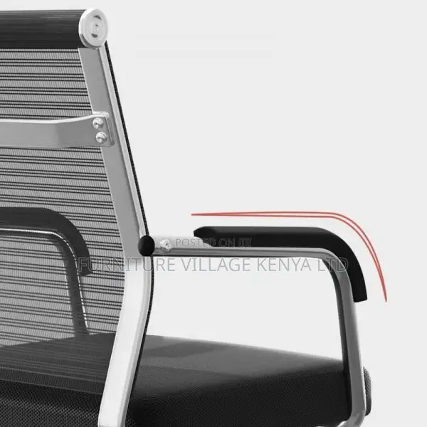 Black/Dove Grey Upholstered Armrest Board Chair