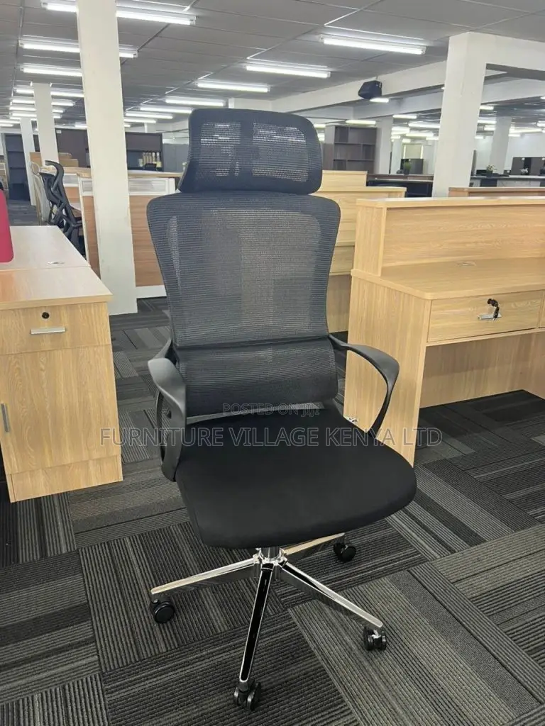 Orthopedic Chair:: Executive High Mesh Fixed Armrest Seat