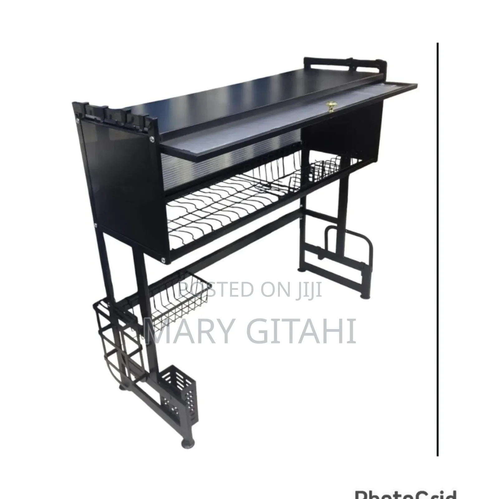Over the Sink Rack With Closable Cabinet