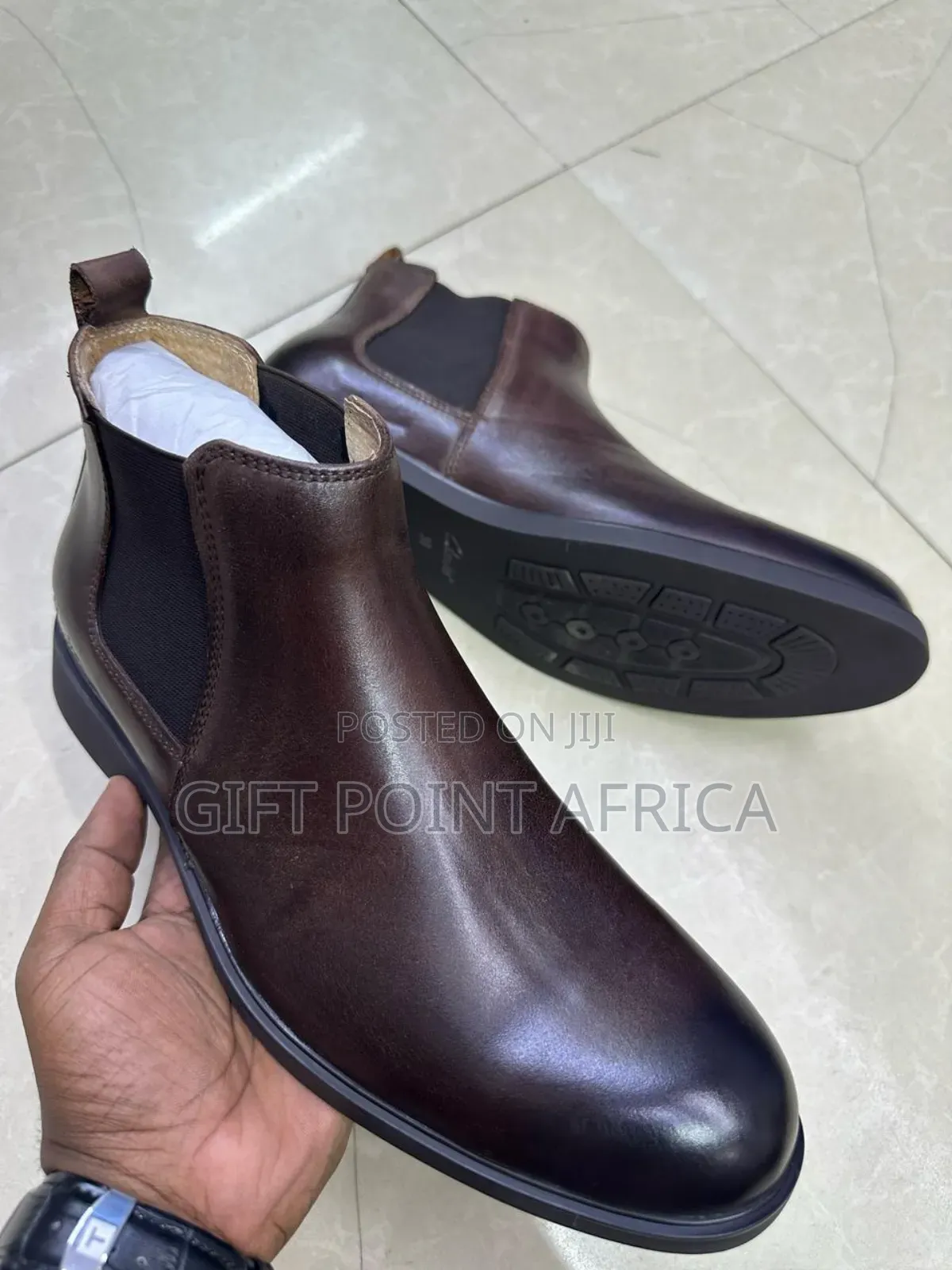 Coffee Brown Leather Clarks Official Boots