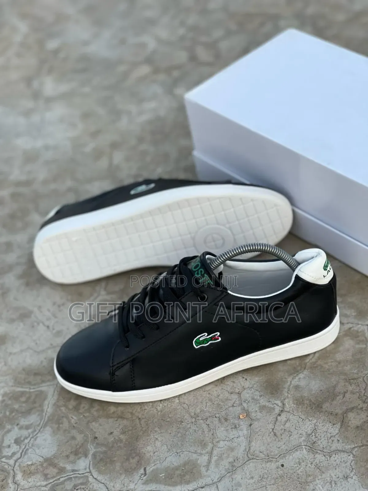 *Men* White (Lacoste) Leather Laced Casuals*