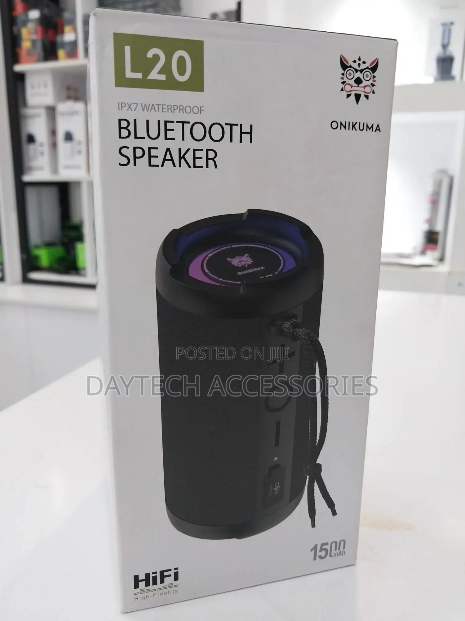 Onikuma L20 RGB Outdoor Bluetooth Portable Speaker Ipx7