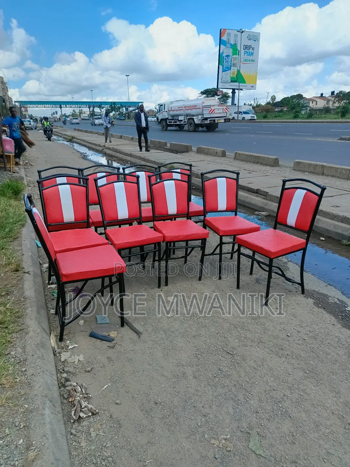 Hotel or Restaurant Seats, Red and White