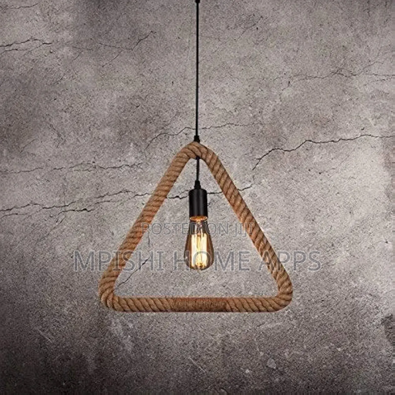 Triangle Rope Pendant Light