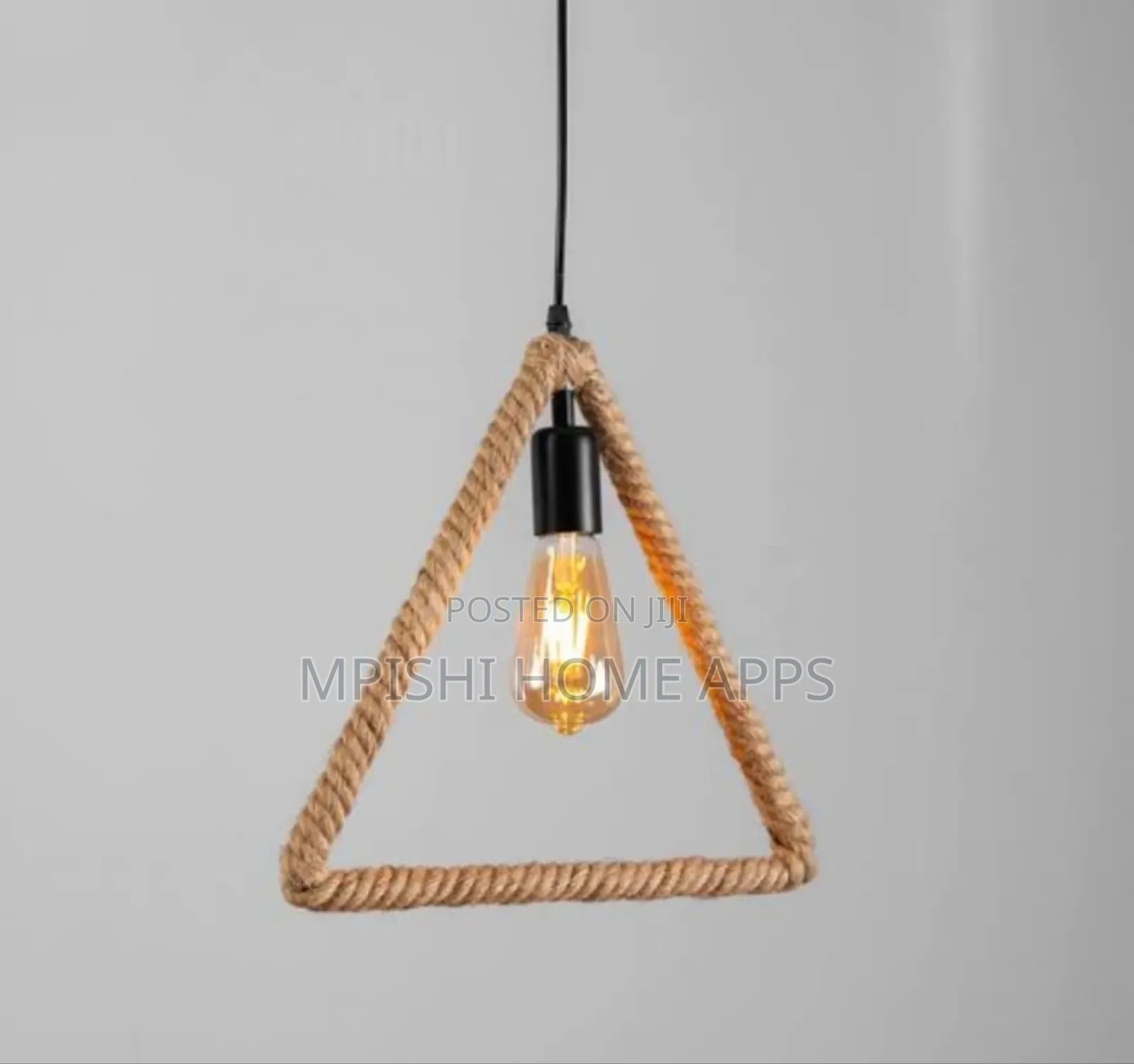 Triangle Rope Pendant Light