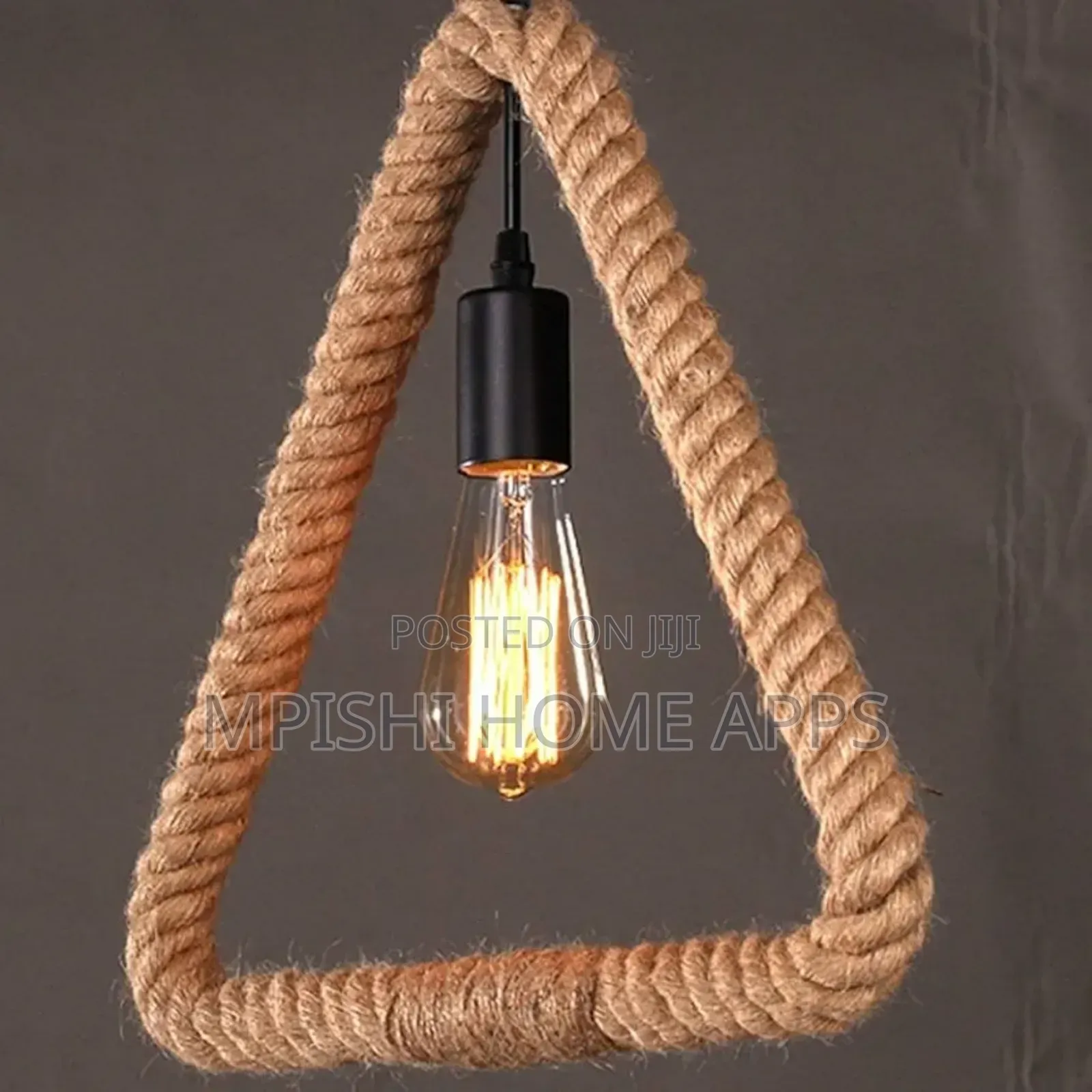 Triangle Rope Pendant Light