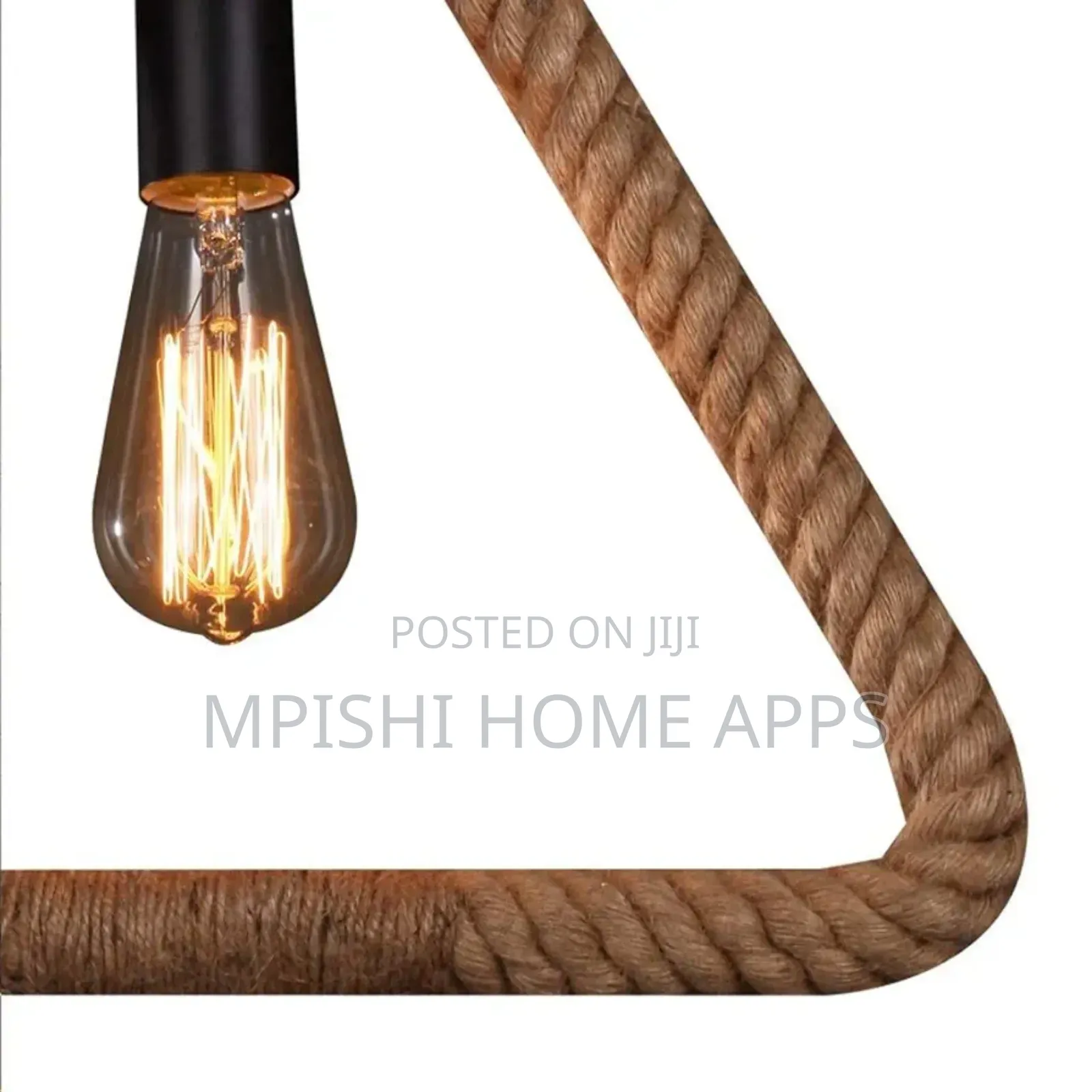 Triangle Rope Pendant Light