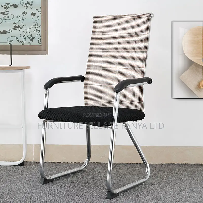 Office Chair: Ergonomic Mesh Chair- Steel Backrest Support