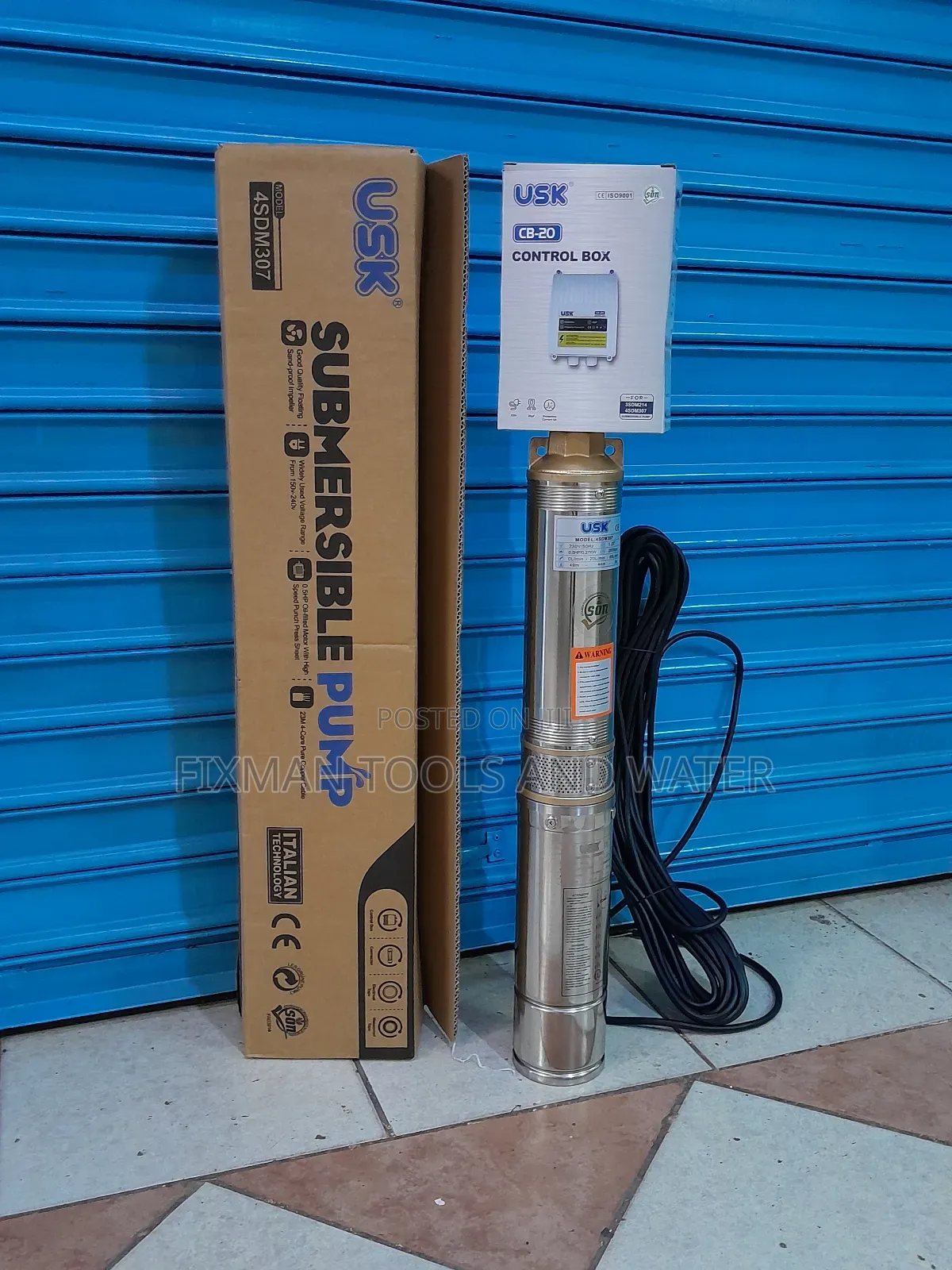 Deep Well Usk 0.5 Hp Submersible Water Pump