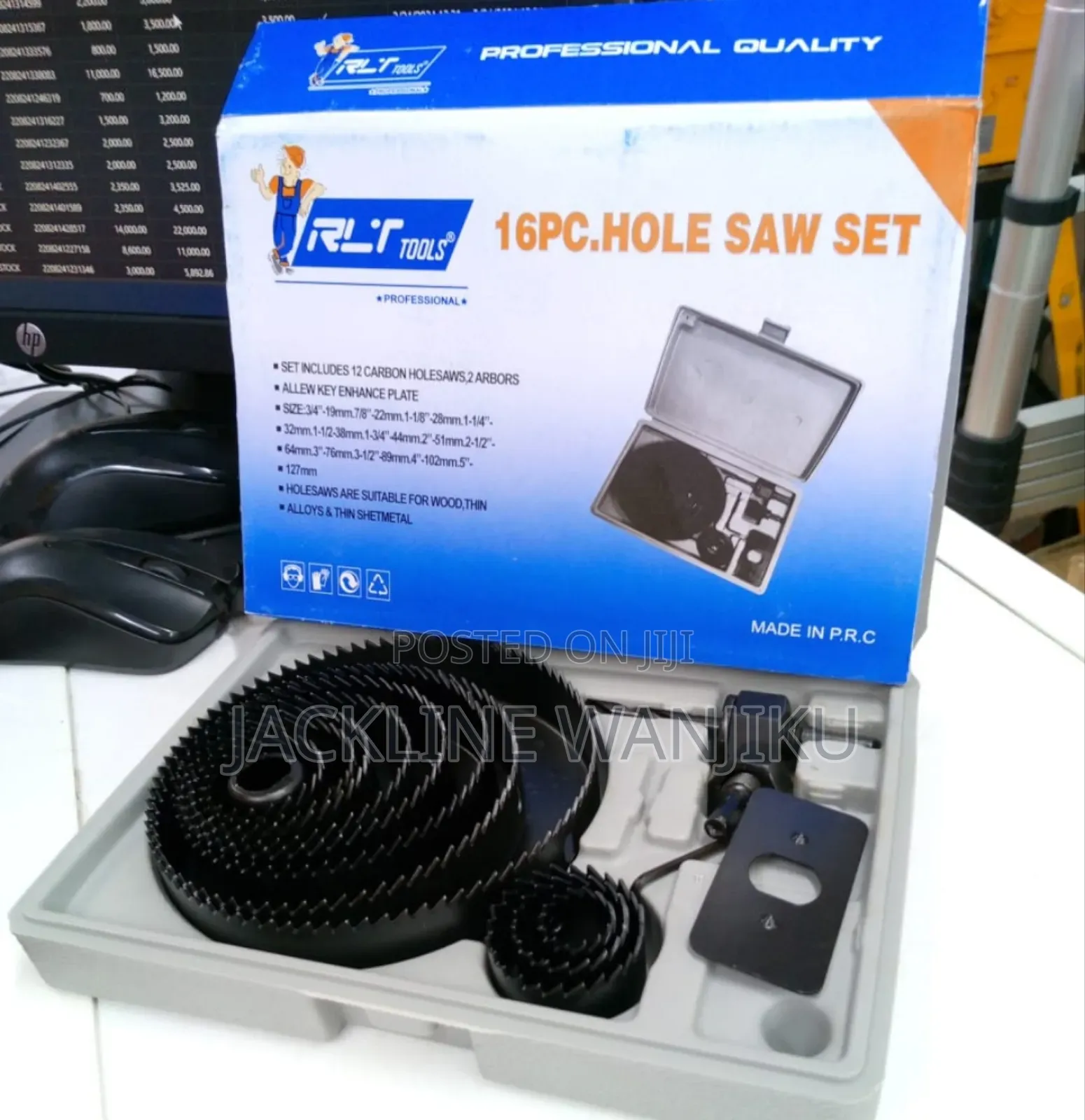 New 16pcs Hole Saw / Wood Holesaw Set