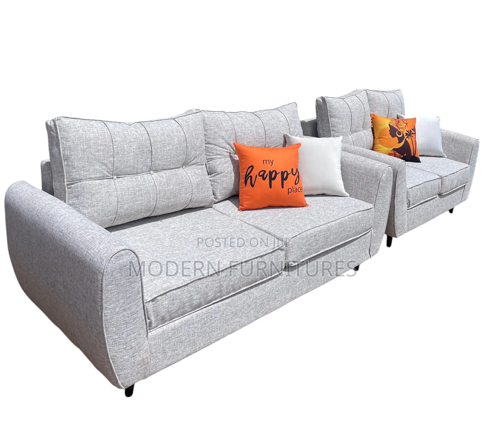 Light Grey 5 Seater Sofa