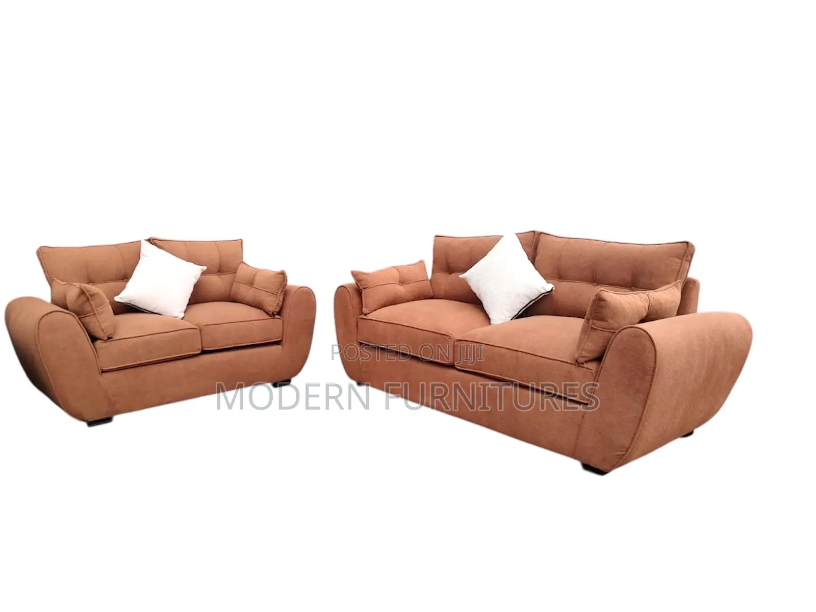 Brown 5 Seater Butterfly Sofa