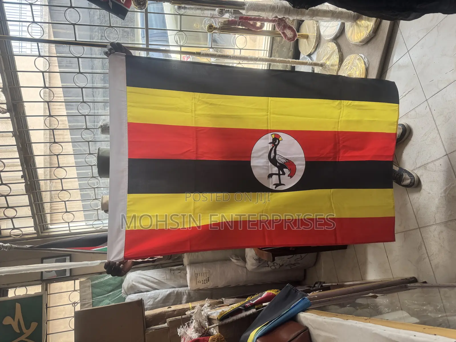 Uganda Professional Good Quality Flags 100cm by 150cm
