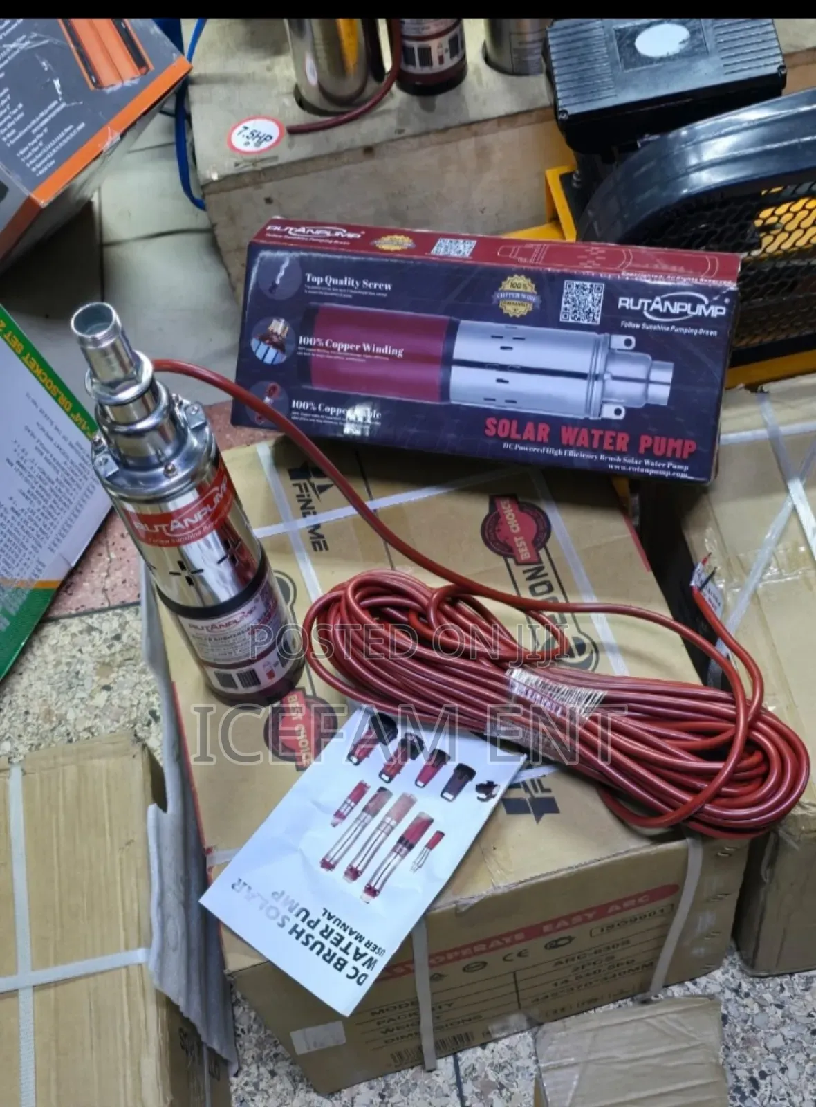 24v Rutan Submersible Solar Water Pump