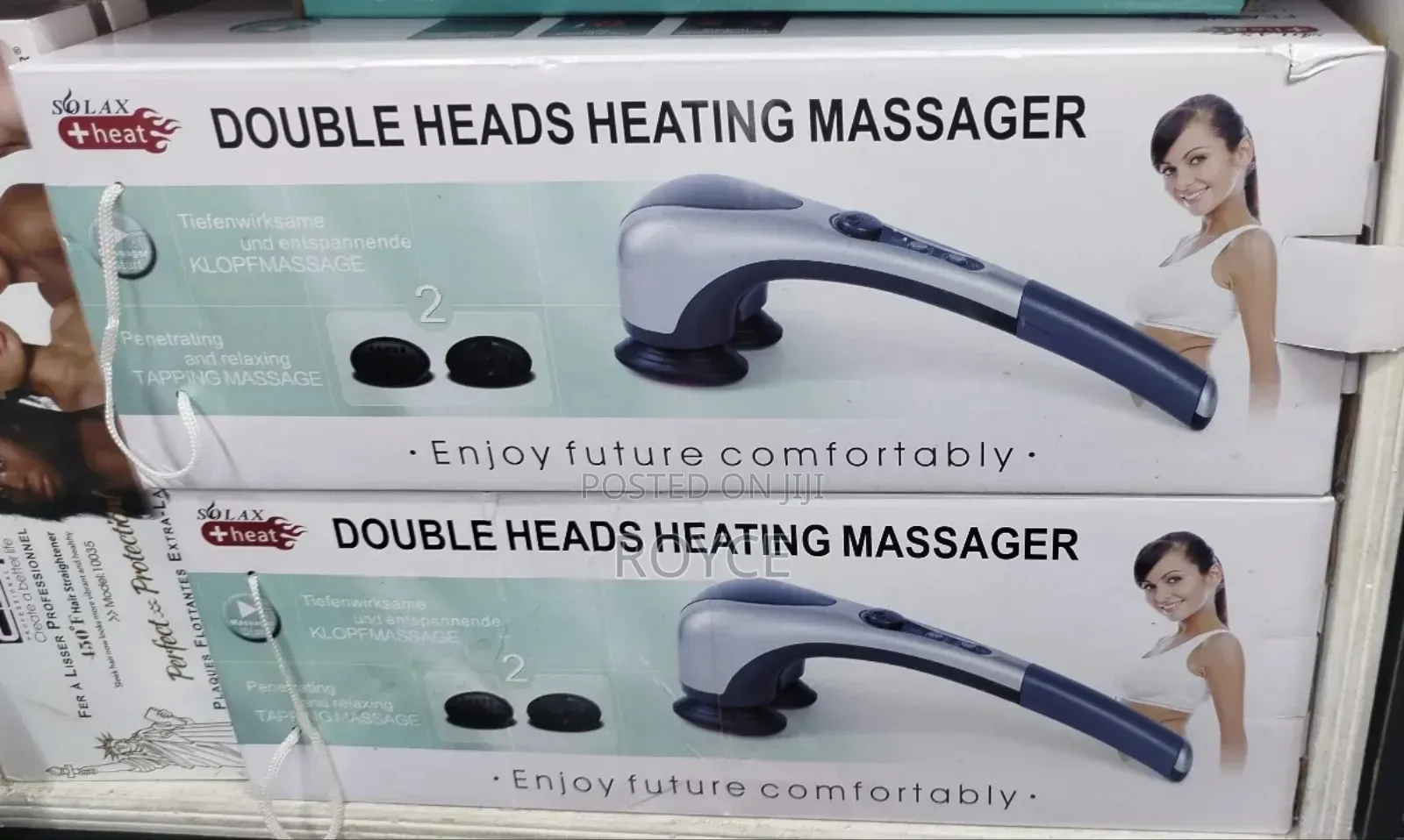 Double Heads Heating Massager