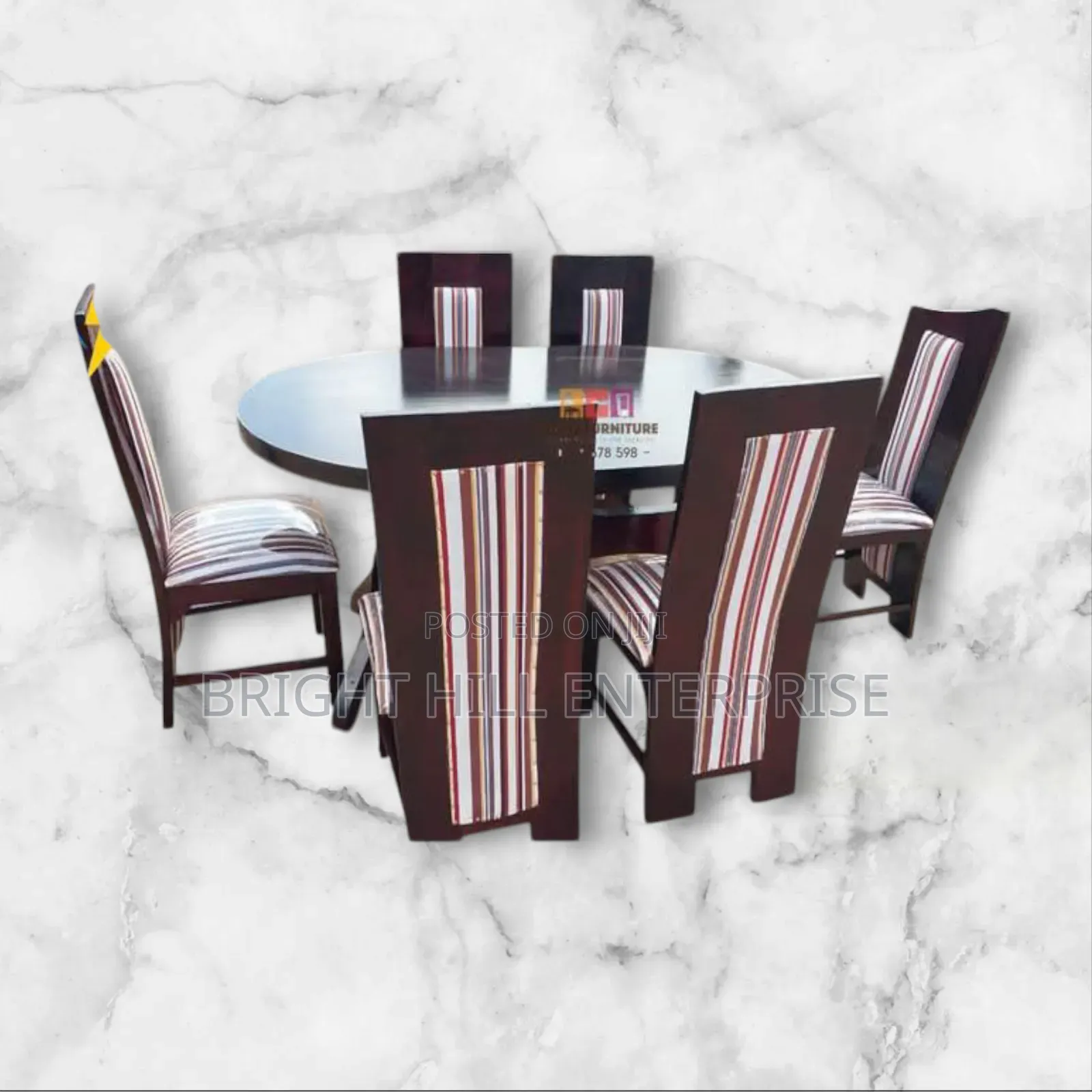 Simple Stripped Dining Set