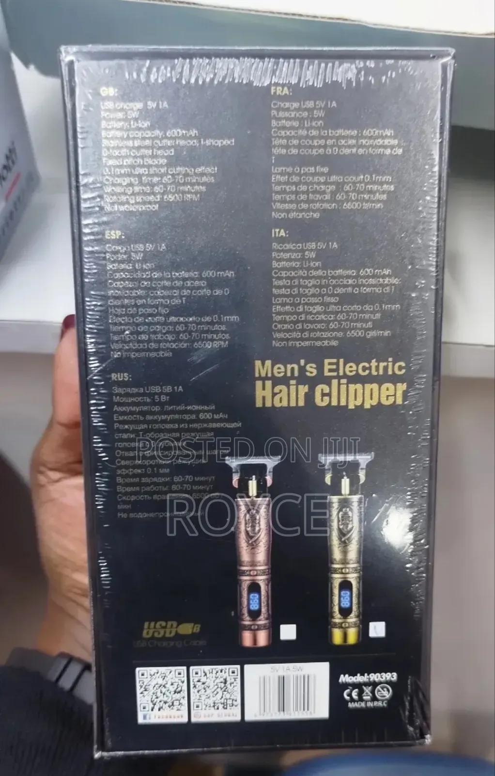 Mens Electric Hair Clipper