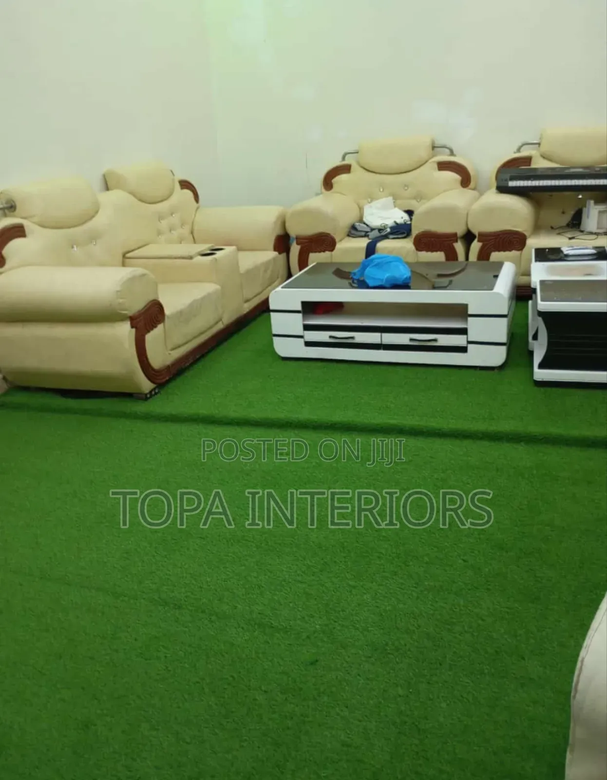 Interior House Flooring Artificial Green Grass Carpets Mats