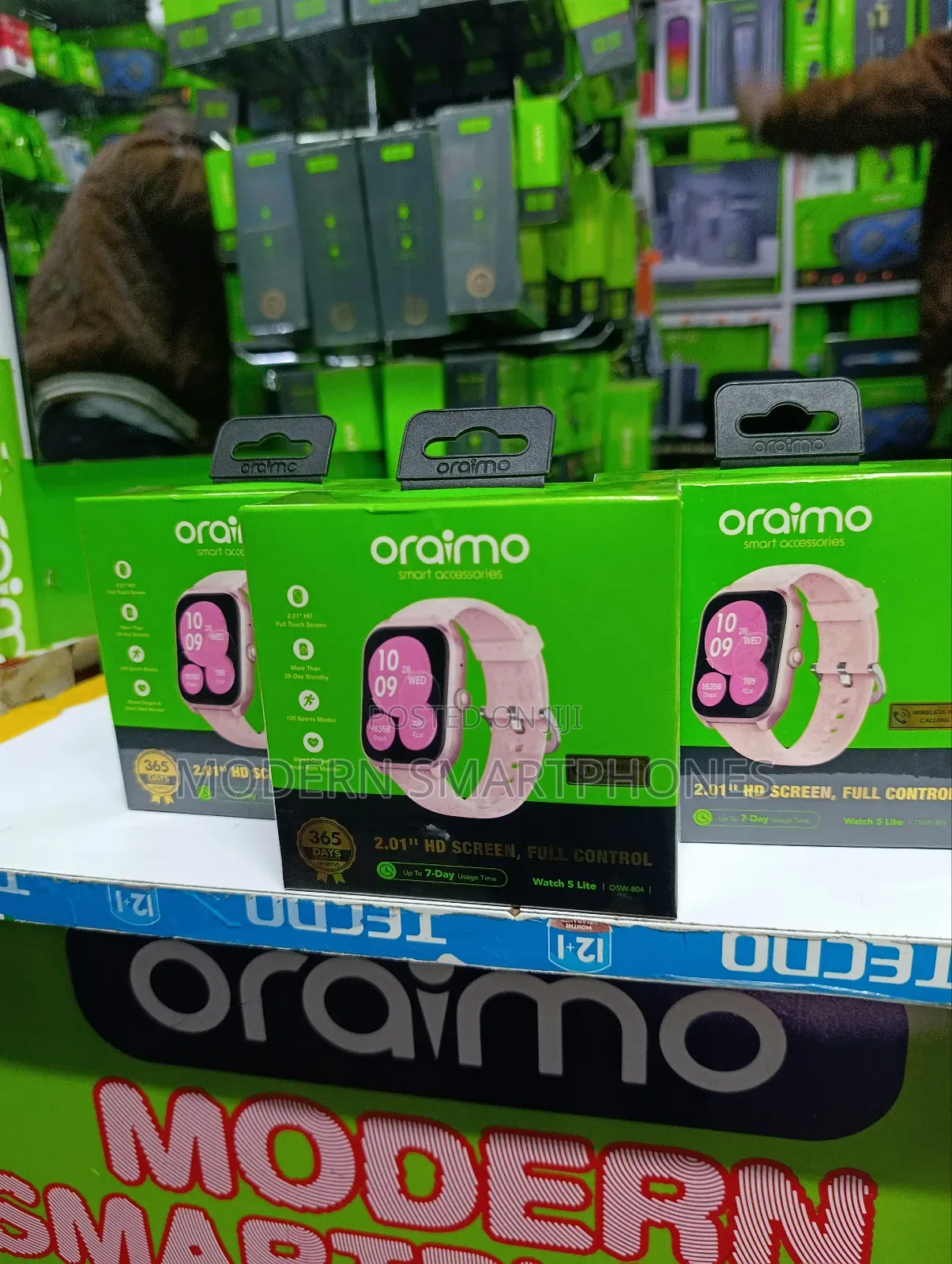 Oraimo Watch 5 Lite 2.01" Hd Ip68 Smart Watch