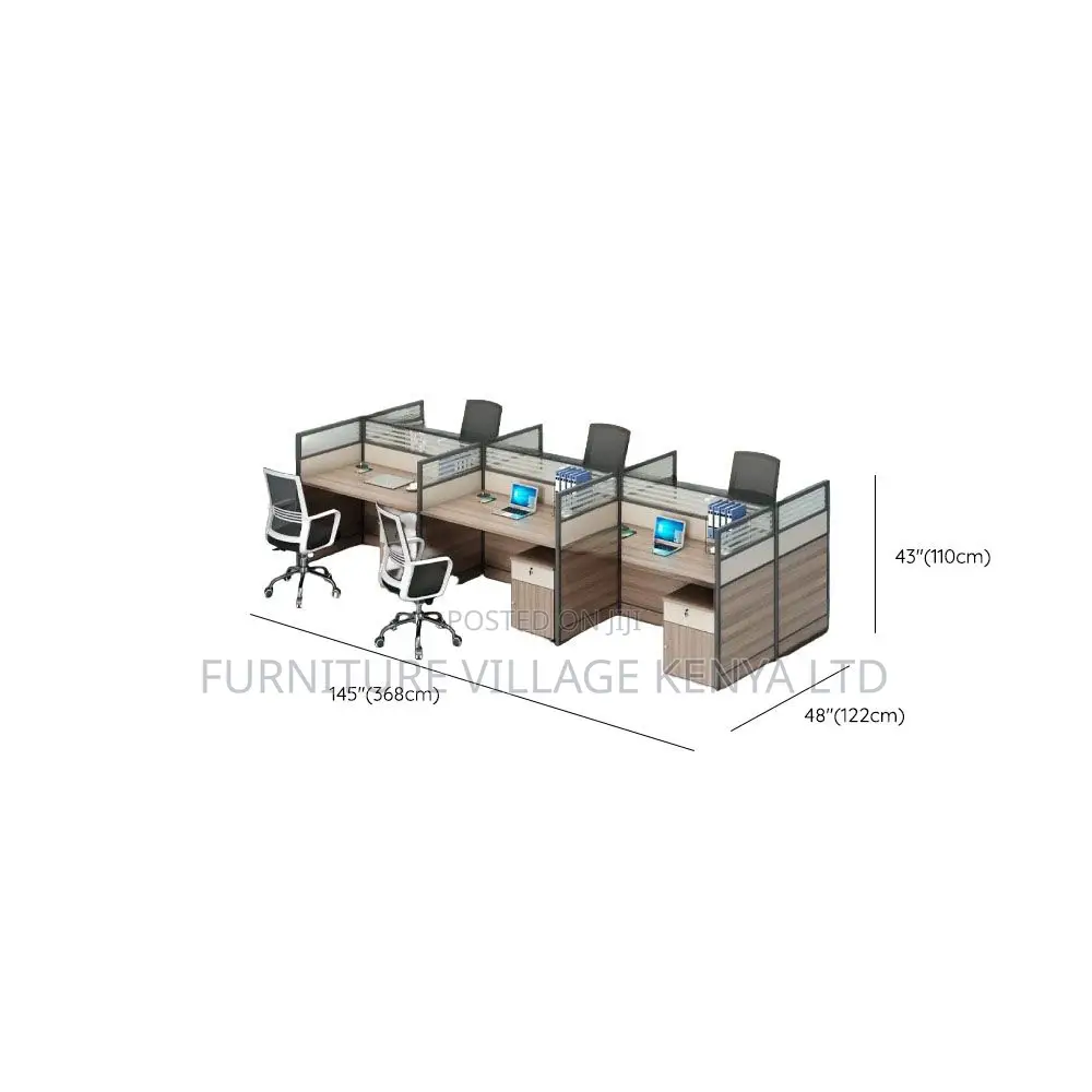 Office Workstation: Office Modular Workstation With 6-Spaces