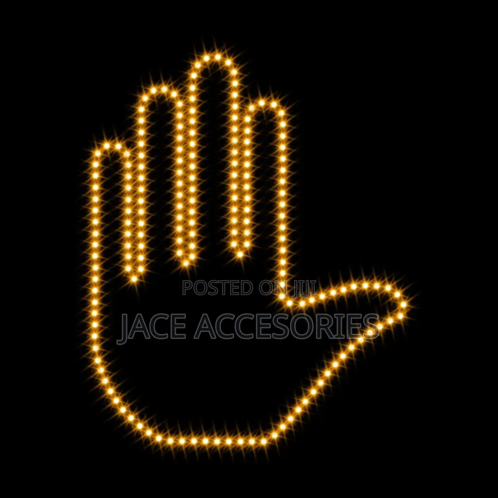 Universal  Car Window Middle Finger Gesture  Lights