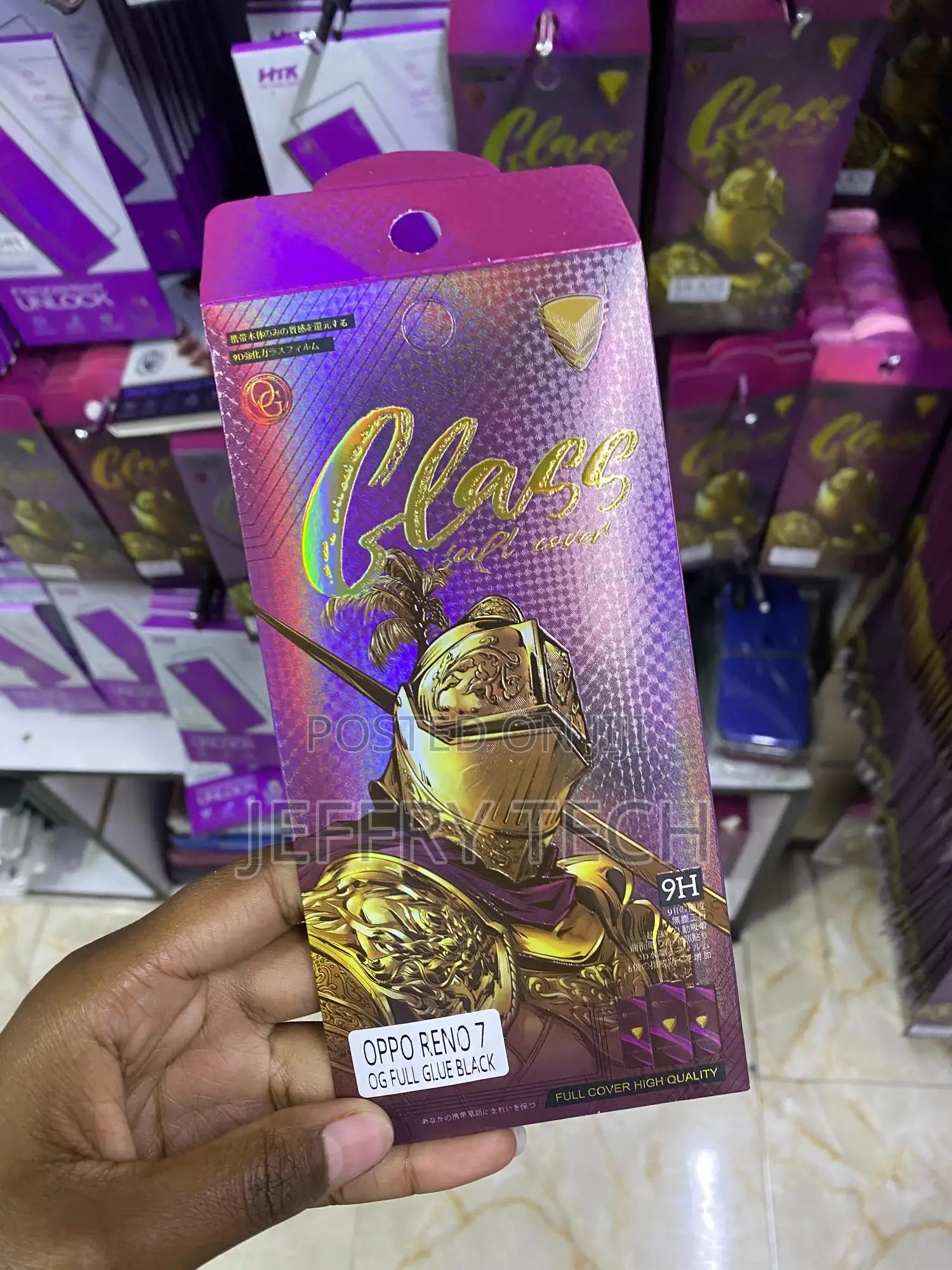 Full Glue Screen Protector Tempered Glass for Oppo Reno 7 5g