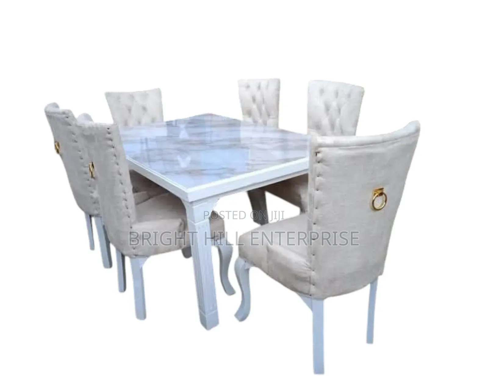 White Dining Table 6 Seater