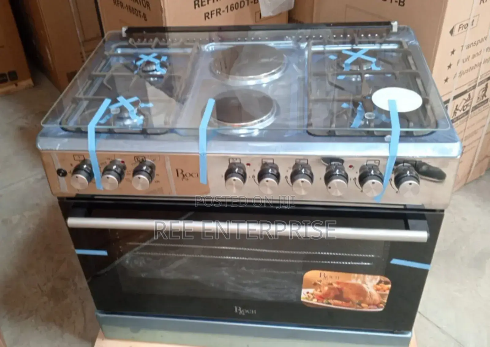 60*90 Roch 4+2 Standing Coooker With Electric Oven