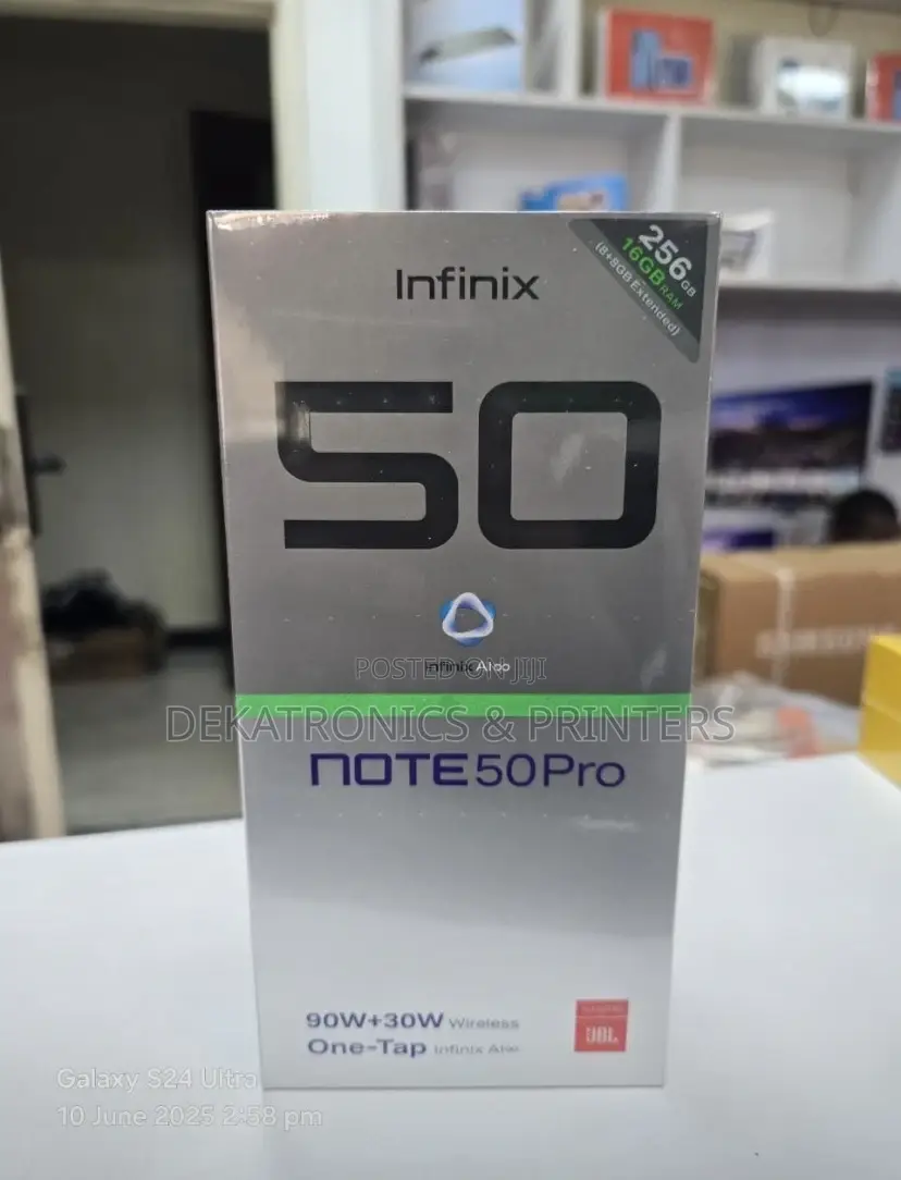 New Infinix Note 50 Pro 4G 256 GB Gray