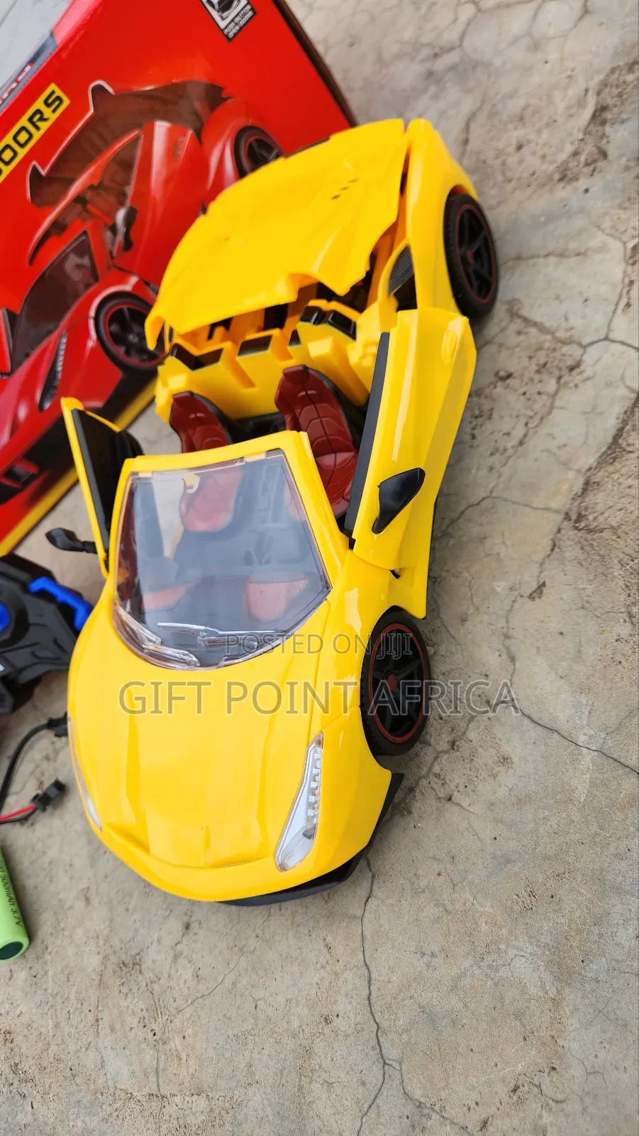 Yellow Lamborghini Rechargeable Remote Control Toy Car