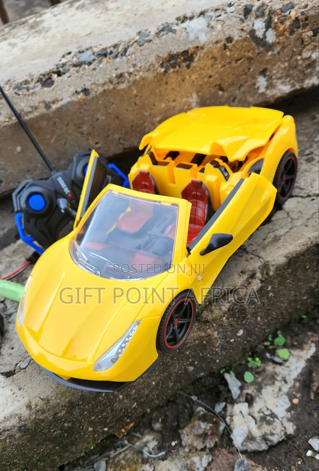 Yellow Lamborghini Rechargeable Remote Control Toy Car