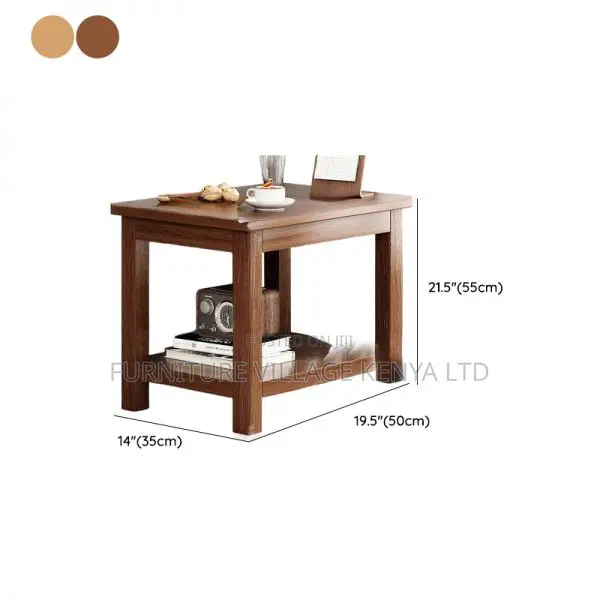 Coffee Table: Simple Brown Natural Drink Coffee Table