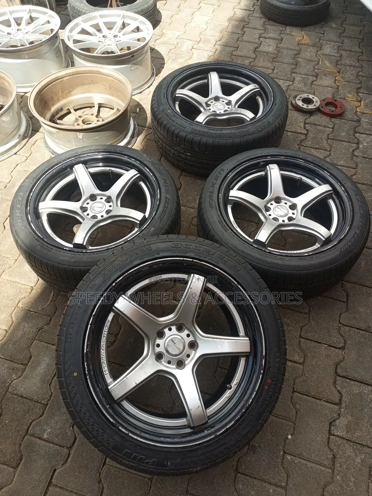Size 19 Mark X Crown Rims With Tyres