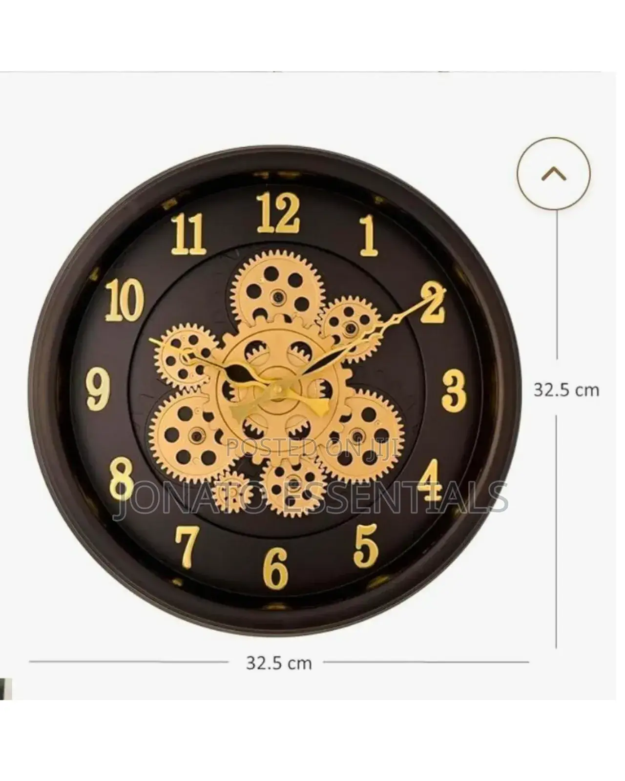Gear Wall Clock, Modern Home Decor Timepiece 32.5cm