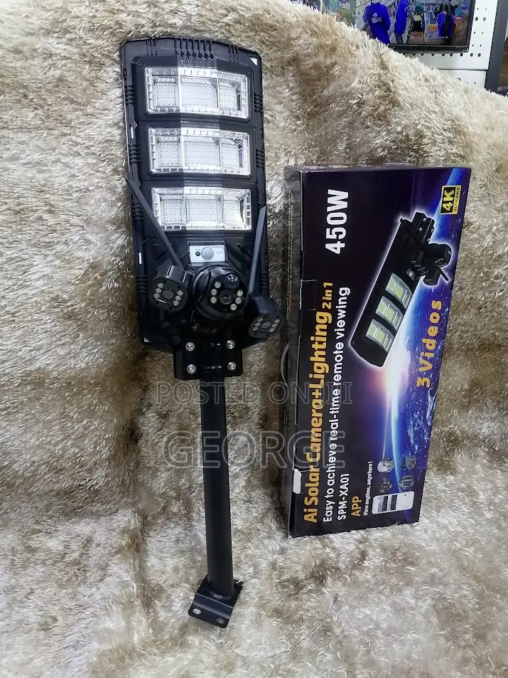 New Street Light Wifi Lamp With CCTV Camera - 450w