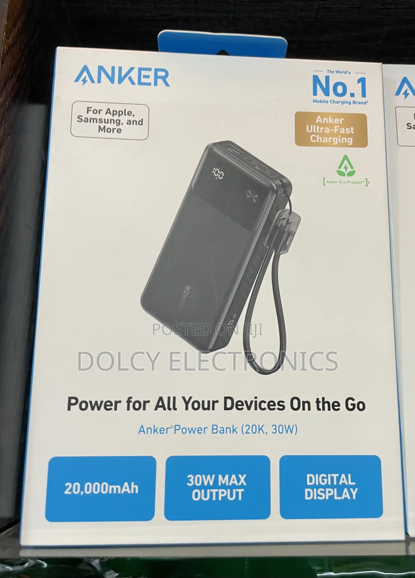 Anker Power Bank 30w 20,000mah High-Speed Power Bank