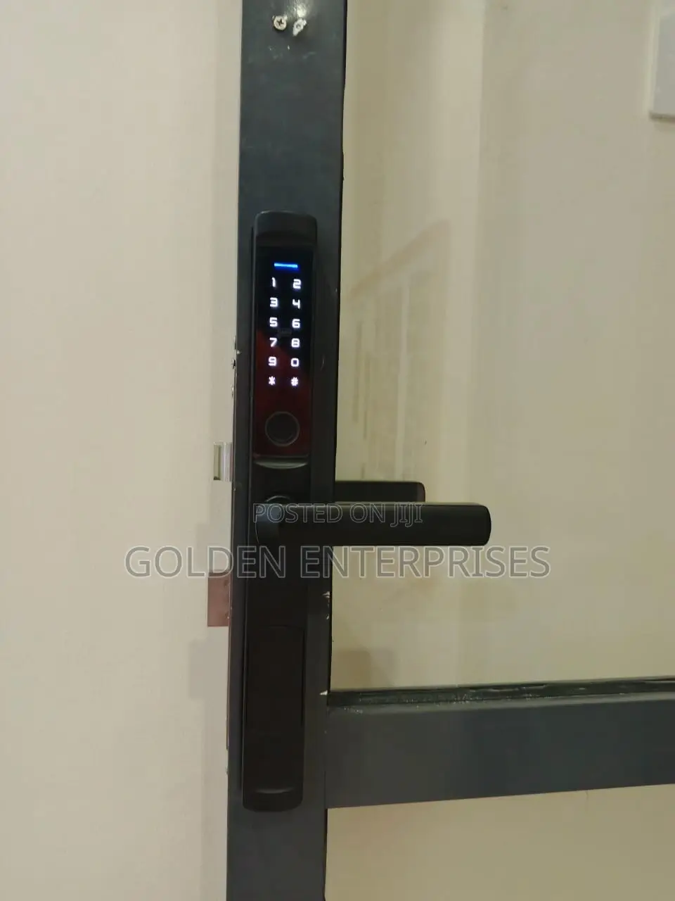 Aluminum Glass Door Biometric Intelligent Door Lock