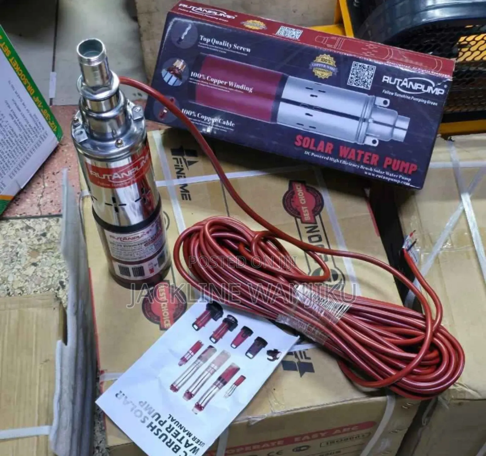 250 Watts 50m Head Rutan Solar Water Pump/ Rutan Dc Pump
