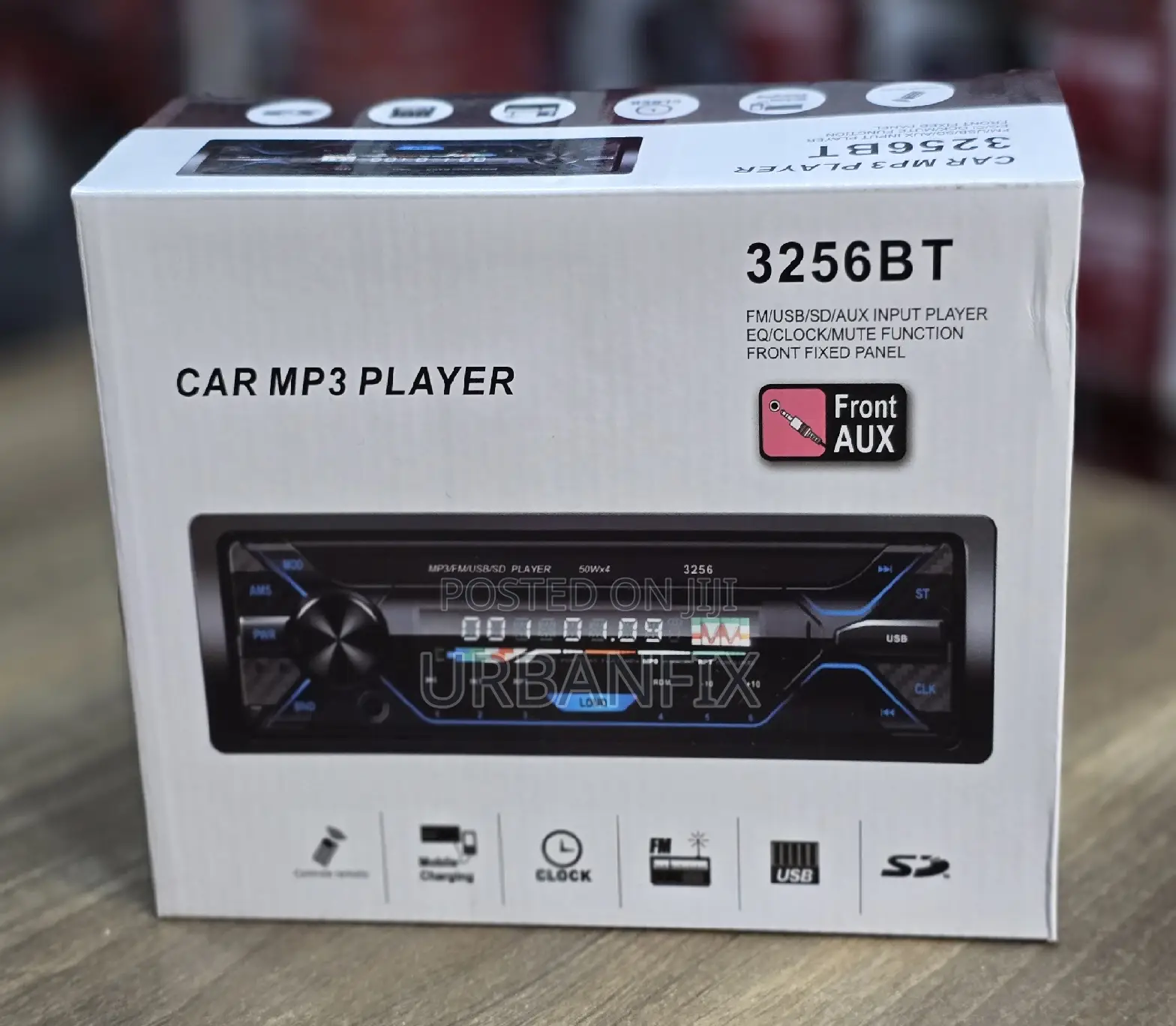 3256bt Detachable Bluetooth Car Radio With Fm, Usb, Aux