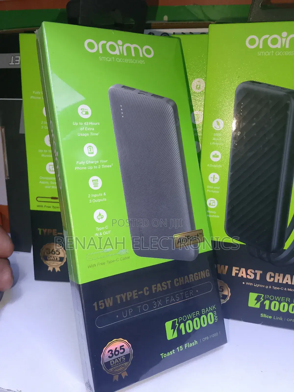 Oraimo Powerbank 5 Ports Slim Powerbank(Quick Charge)