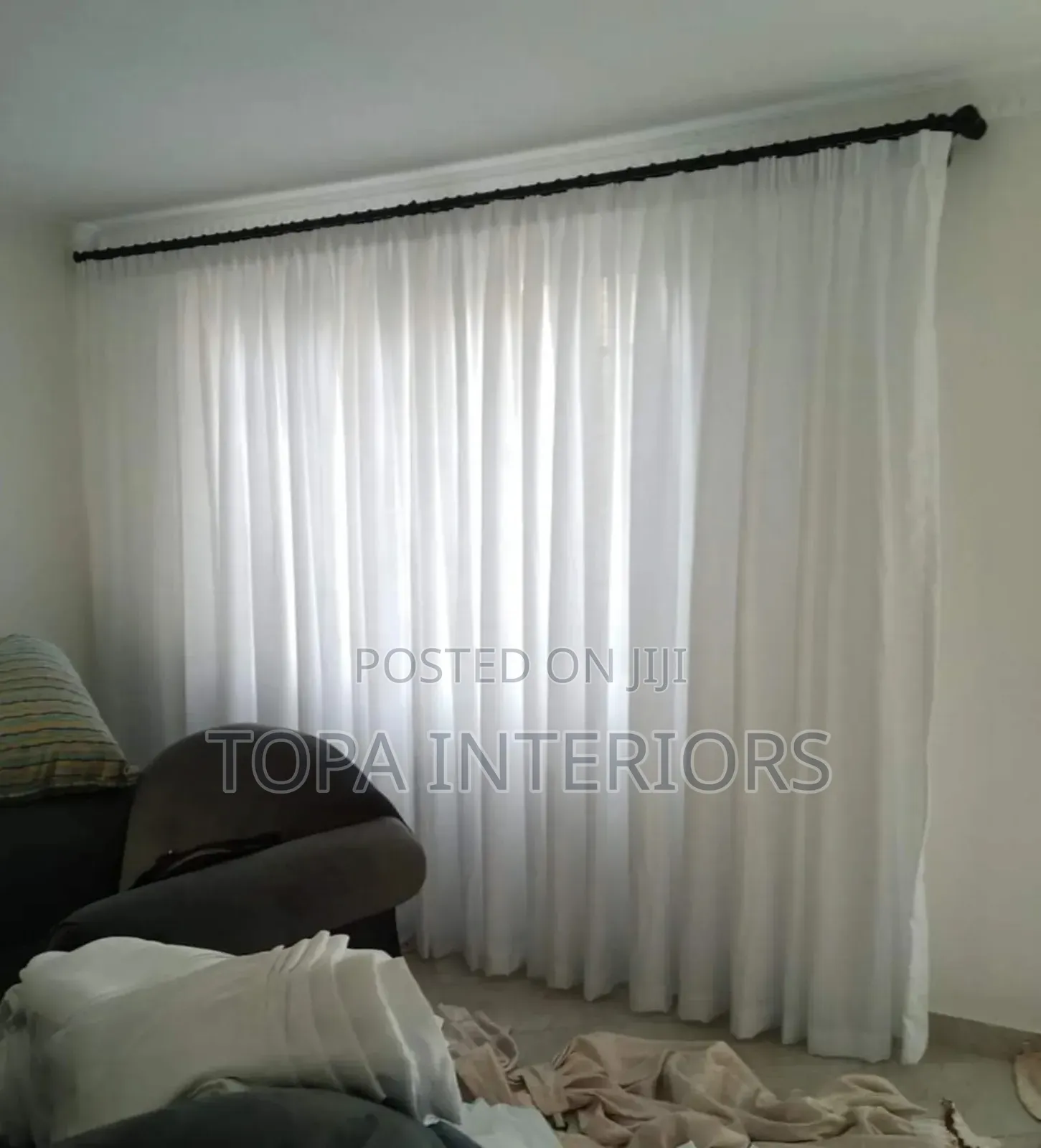 Bright White Sheer Curtains for Windows and Doors Blinders