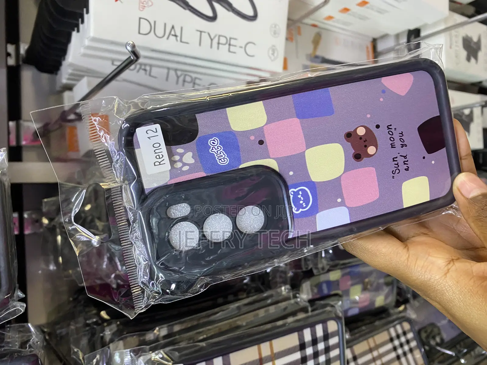 Checkered Striped Tartan Design Case for Oppo Reno 12