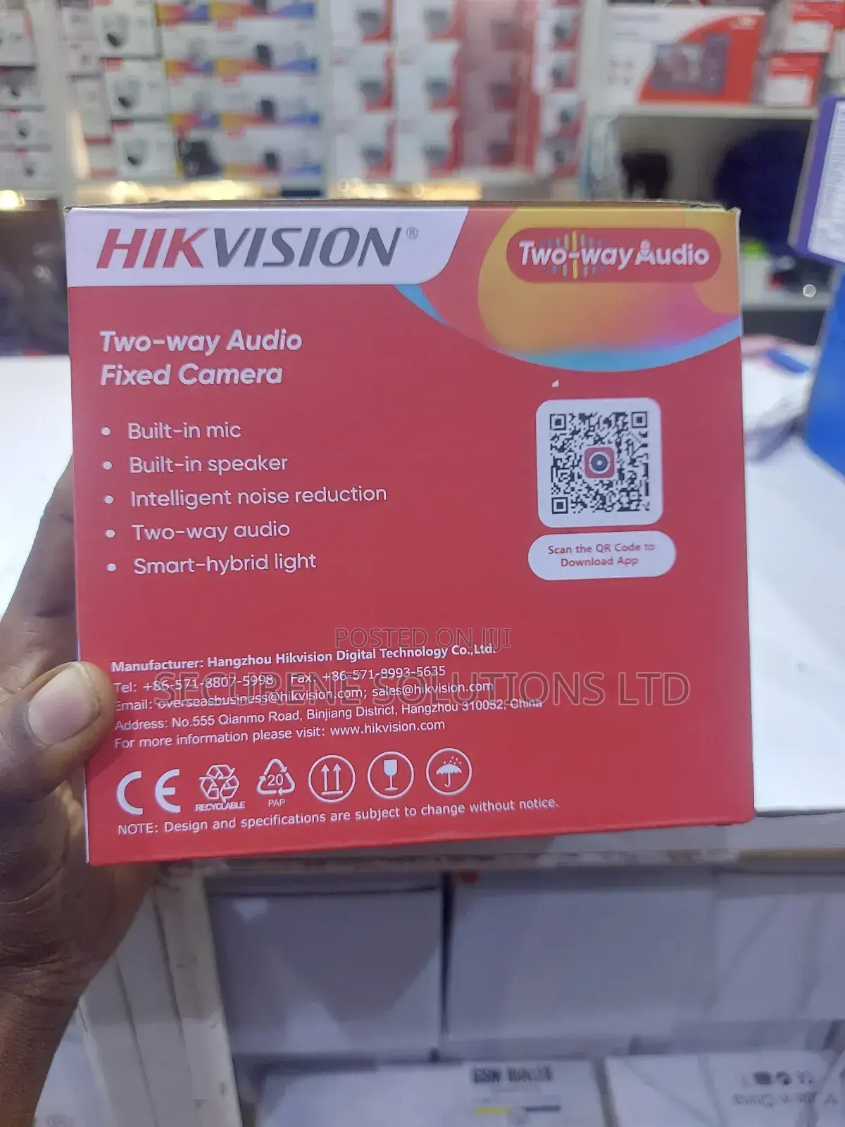 Hikvision 2mp Two Way Audio Siren Fixed Pt Camera
