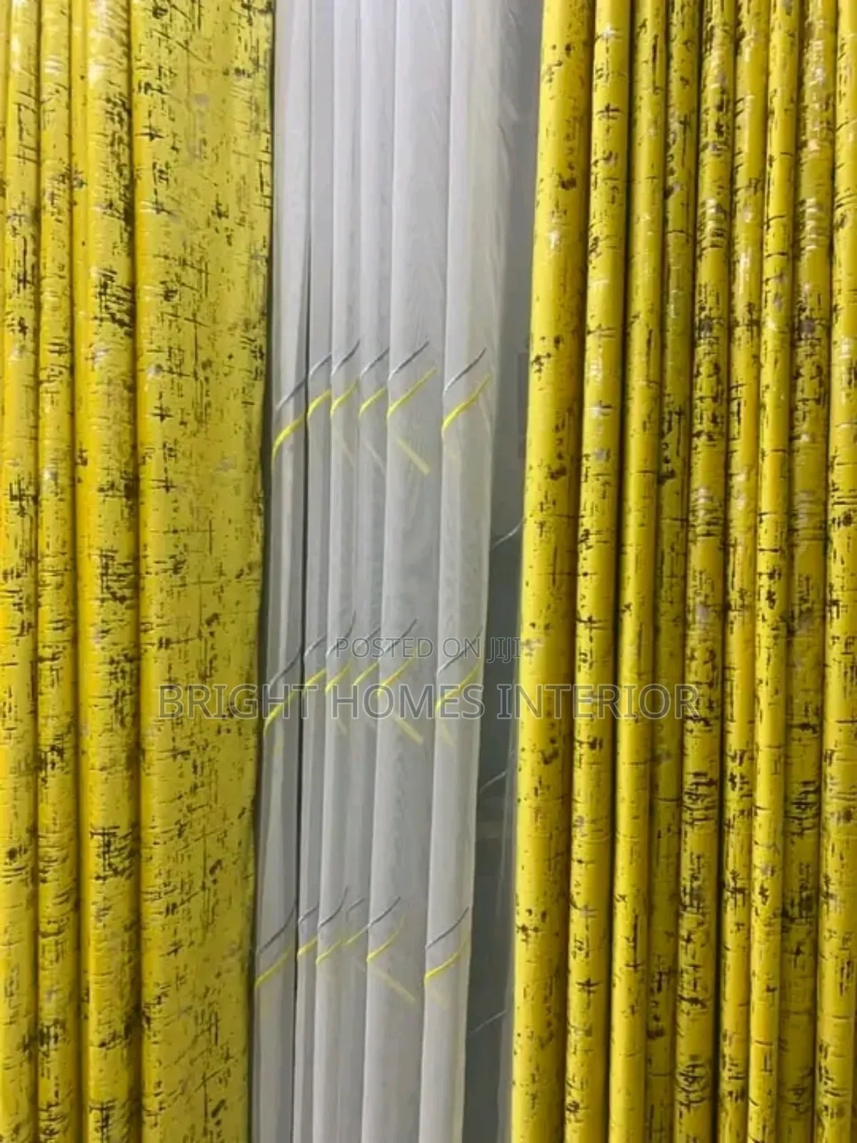 Yellow/Mastered Velvet Cotton Curtain Quality Guaranteed