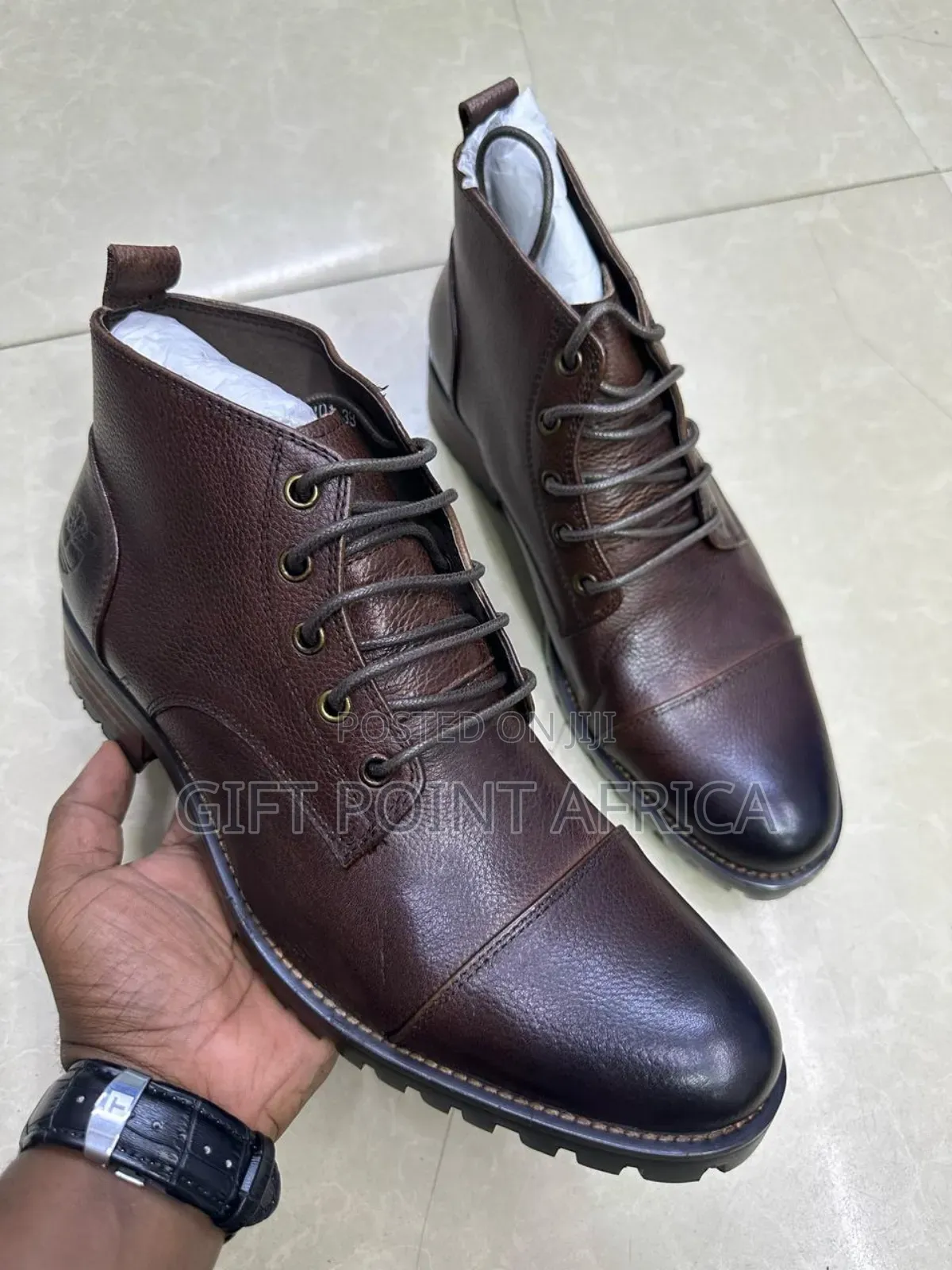 Leather Timberland Boots For Men