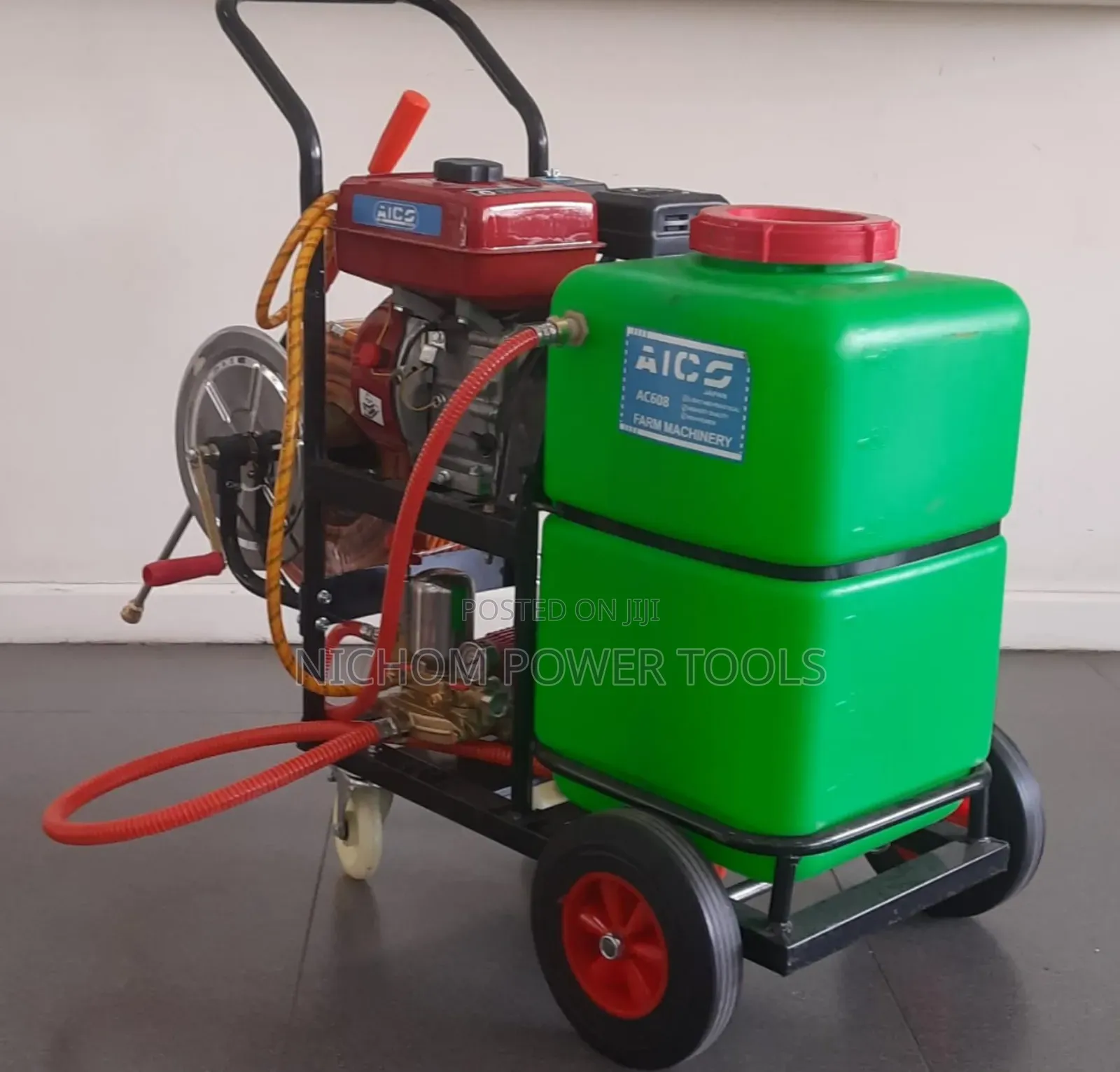 Aico Japan Trolley Sprayer 60ltrs With Petrol Engine 8hp