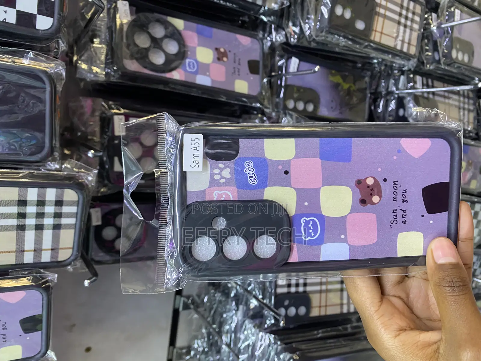 Aydoy Checkered Plaid Tartan Girly Case for Galaxy A55