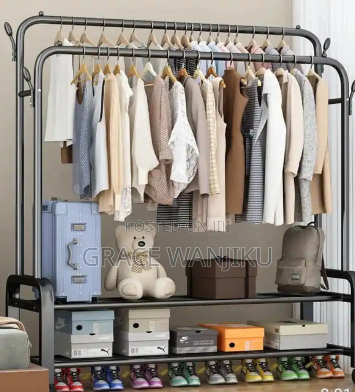 *Multipurpose Double Rod Hanger