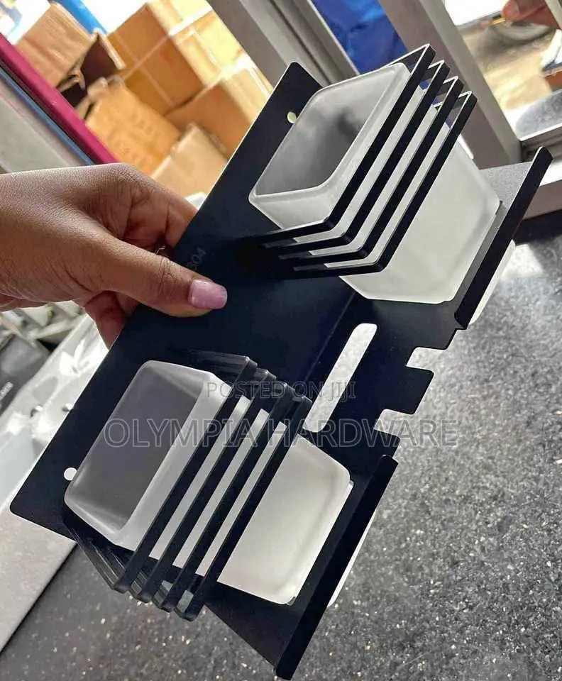 Toothbrush Holder (Double ) Black and Silver