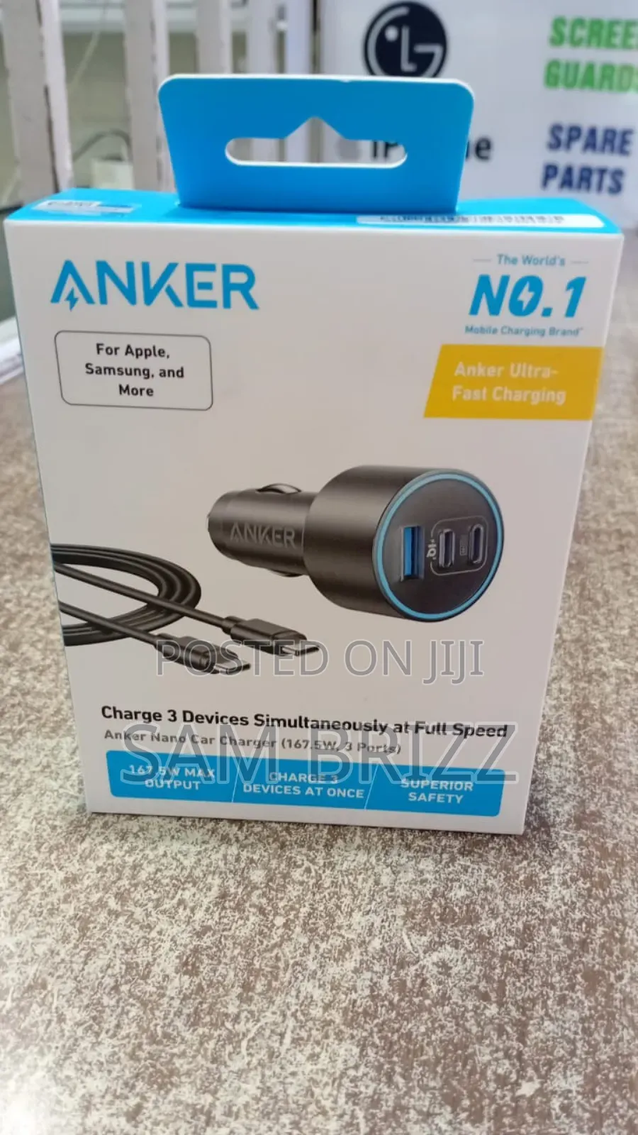 Anker Nano Car Charger 167.5w Output